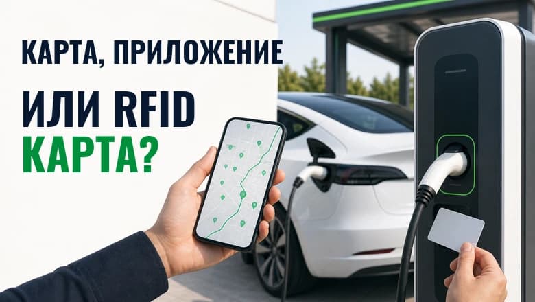 Карта, приложение или RFID карта: как се плаща на зарядна станция?