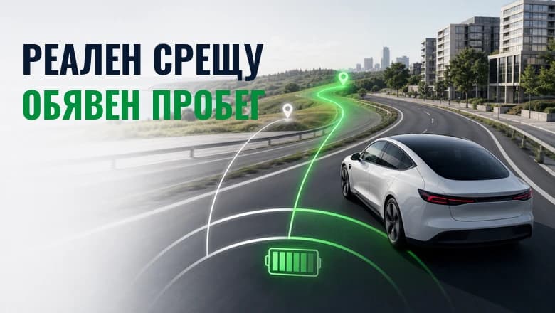 Реален срещу обявен пробег на електромобил