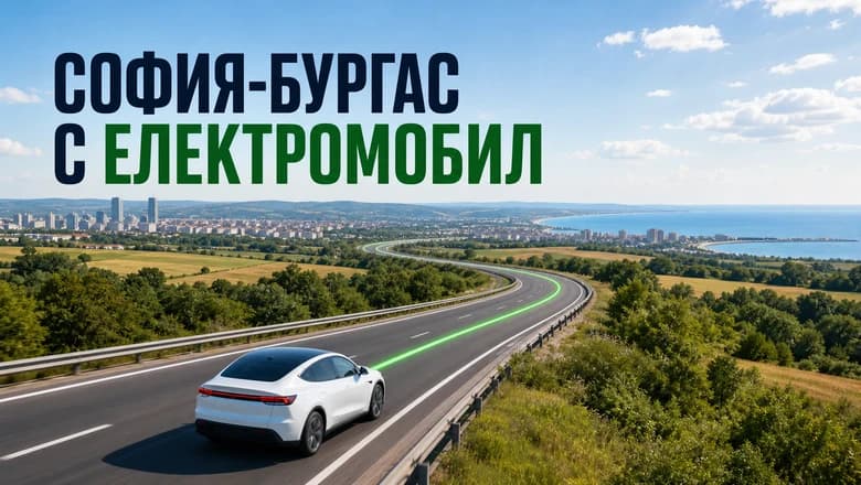 София-Бургас с електромобил: как да планираме пътуването